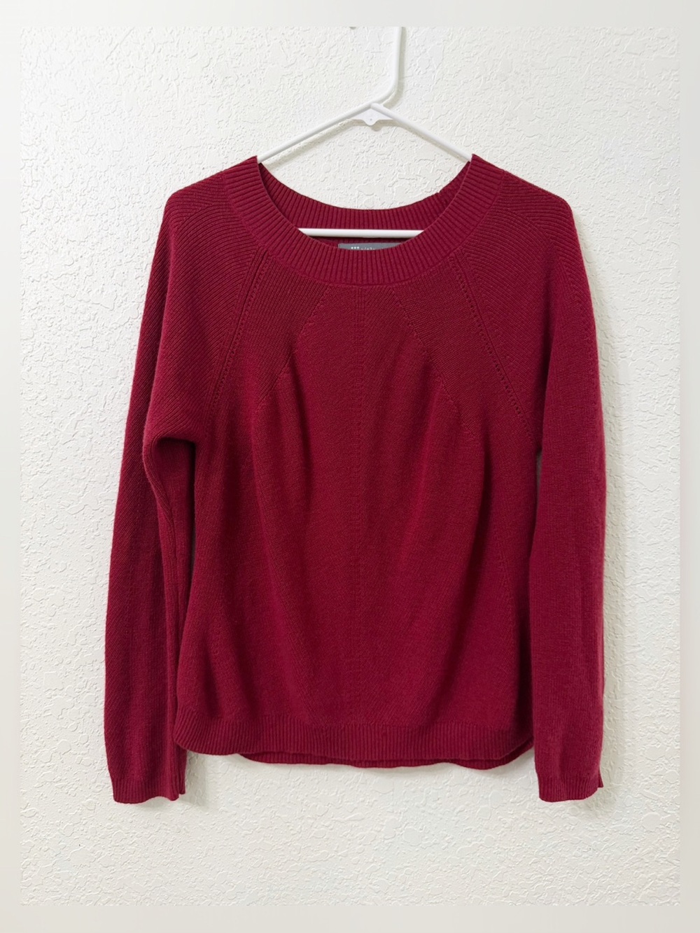 Title Nine Szabo Merino blend Sweater in Burgundy